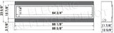 Amantii Panorama Deep 88 dimensions diagram
