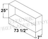 Amantii Panorama Slim 72 framing diagram