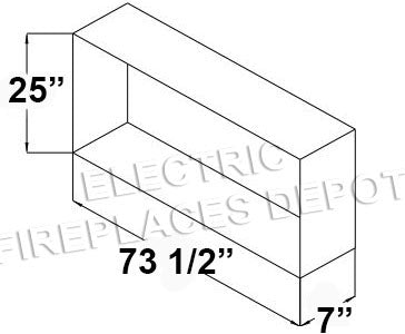 Amantii Panorama Slim 72 framing diagram
