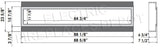 Amantii Panorama Slim 88 dimensions diagram