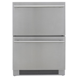 Blaze 23.5-Inch 5.1 Cu. Ft. Outdoor Rated Stainless Steel Double Drawer Refrigerator - BLZ-SSRF-DBDR5.1