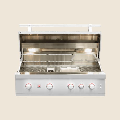 Summerset Quest QST42 42-Inch Built-In Gas Grill - hood open