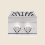 Summerset SB2PROL Pro Double Side Burner - front view with lid open