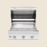 Summerset Sizzler SZR25 25-Inch Built-In Gas Grill - hood open