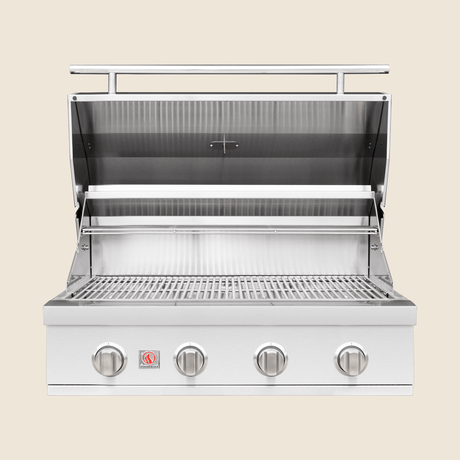 Summerset Sizzler SZR32 32-Inch Built-In Gas Grill - hood open