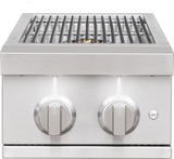 Summerset Pro Double Side Burner - open view showing both burners