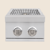Summerset SB2 Double Side Burner - front view with lid open
