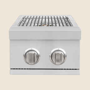Summerset SB2 Double Side Burner - front view with lid open
