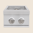 Summerset SB2L Double Side Burner - front view with lid open
