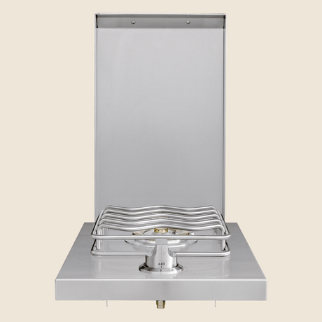 Summerset SB1 Single Side Burner - front view with lid open