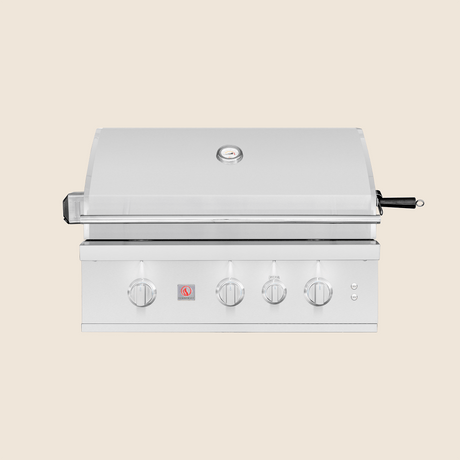 Summerset TRL Pro TRLPRO32 32-Inch Built-In Gas Grill - front view hood closed