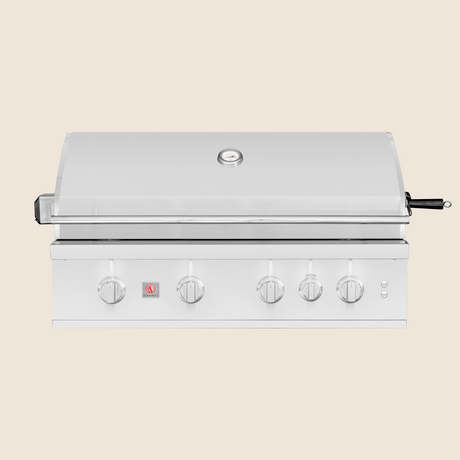 Summerset TRL Pro TRLPRO40 40-Inch Built-In Gas Grill - front view hood closed