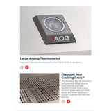 American Outdoor Grill T-Series Built-In Gas Grill - Diamond Sear cooking grids detail
