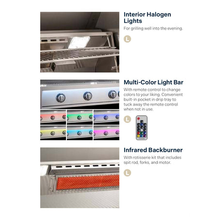 American Outdoor Grill L-Series Built-In Gas Grill - features overview