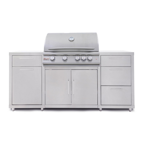 Blaze 6 ft Outdoor Kitchen Island w/ Premium LTE+ Marine Grade 32-Inch Grill