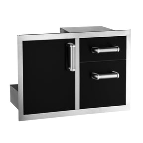 Fire Magic Echelon Black 53810BSC 30-inch access door and double drawer combo