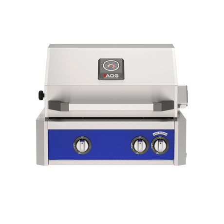 American Outdoor Grill AOG24LP 24-Inch L-Series Built-In Propane Grill - LED light bar blue