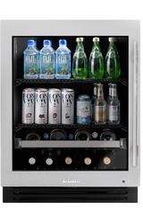 True TUBADA-24-LG-A-S ADA Beverage Center - stainless glass door left hinge