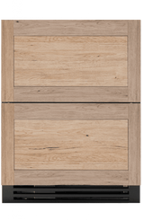 True TURADA-24-D-A-O ADA Refrigerator Drawers - panel-ready overlay front view