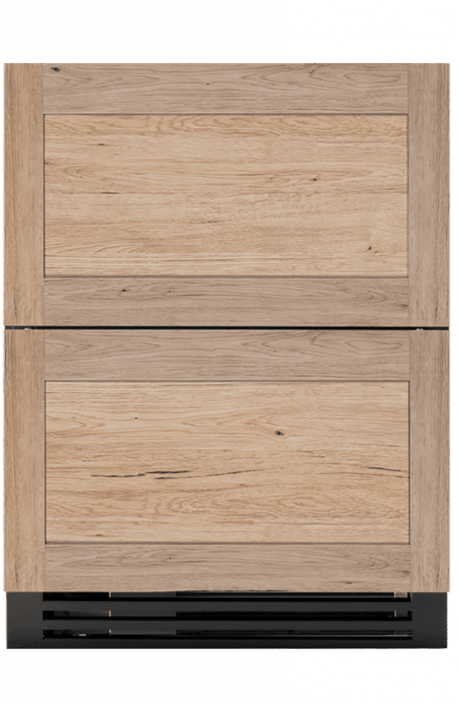 True TURADA-24-D-A-O ADA Refrigerator Drawers - panel-ready overlay front view