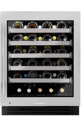 True TUWADA-24-RG-A-S ADA Wine Cabinet - stainless glass door right hinge