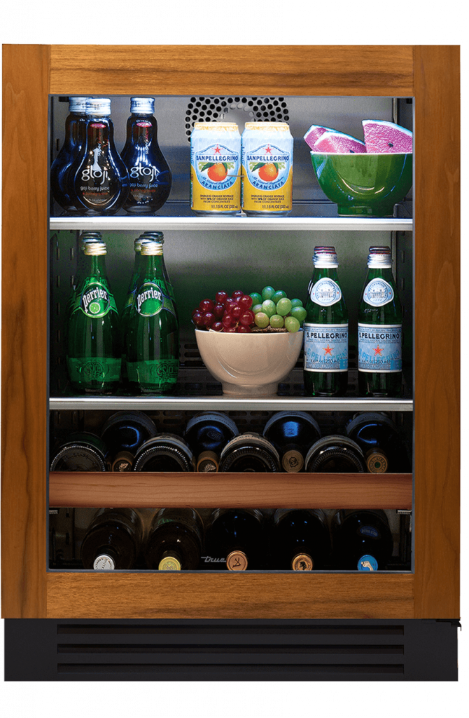 True TBC-24-L-OG-C 24-Inch Beverage Center Overlay Glass panel-ready Left Hinge - product view