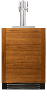 True TUR-24DD-R-OP-C Dual Tap Beverage Dispenser - panel-ready overlay door front view