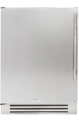 True 24-Inch Undercounter Refrigerator Solid Stainless - staged lifestyle view