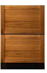 True TUF-24-D-OP-C Freezer Drawers - panel-ready overlay front view