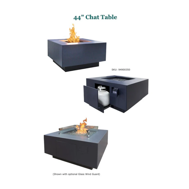 Fire Garden Gas Fire Pit Chat Table