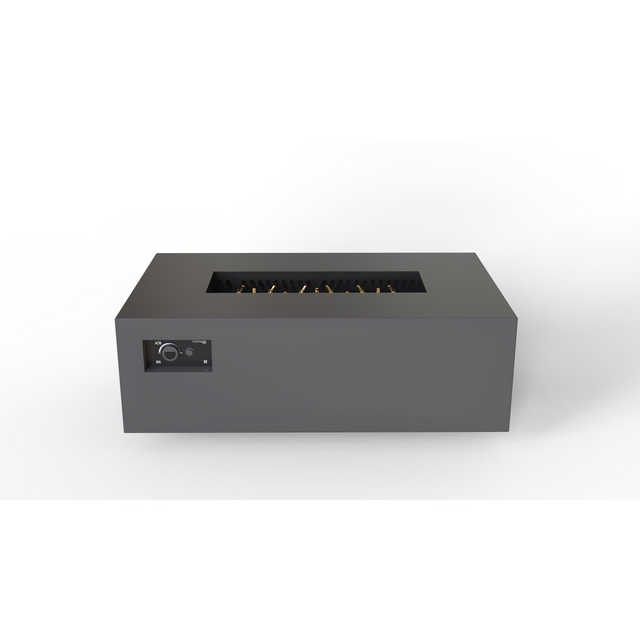 Warming Trends AON 48 x 30 Inch Rectangular Charcoal Powder Coated Steel Gas Fire Pit Table