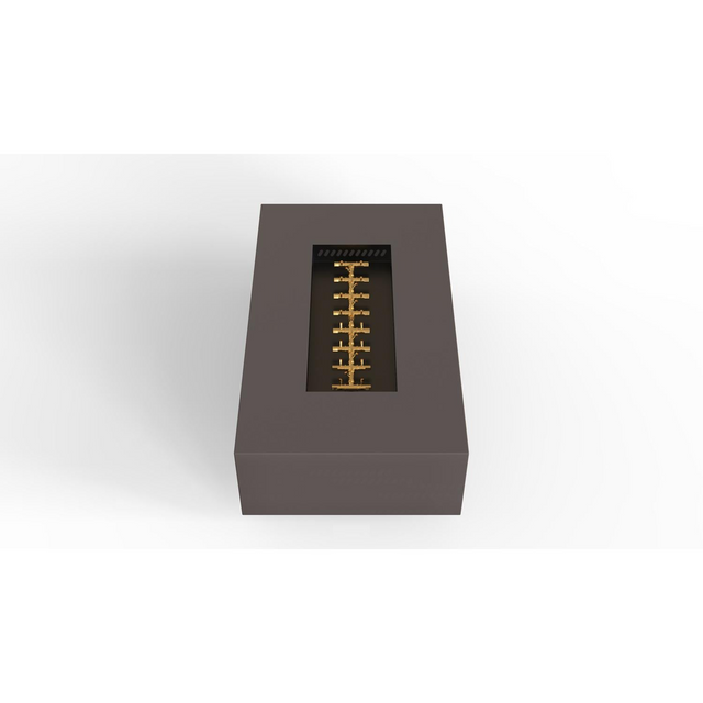 Warming Trends AON 60 x 34 Inch Rectangular Charcoal Powder Coated Steel Gas Fire Pit Table