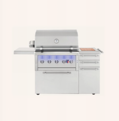 American Made Grills Ovation 36-Inch Freestanding Hybrid Grill with Cart
