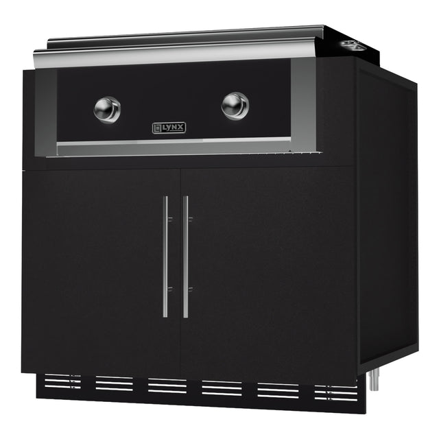 Lynx x John Michael 36-Inch Grill Base Cabinet with Lynx Asado grill installed