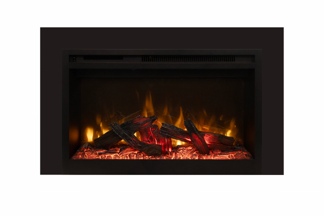 Amantii Fire & Ice RusticStone 30-Inch Built-In Electric Fireplace RS30