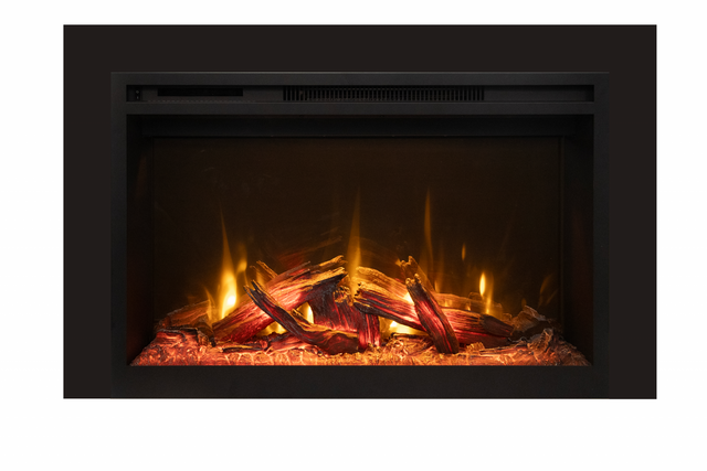 Amantii Fire & Ice RusticStone 36-Inch Built-In Electric Fireplace RS36