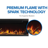 Napoleon Astound FlexMount 74" Linear Electric Fireplace | NEFL74AB