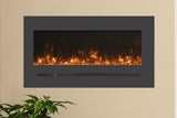 Amantii linear 40 inch electric fireplace - flame detail