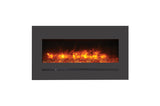 Amantii linear 40 inch electric fireplace - mixed media