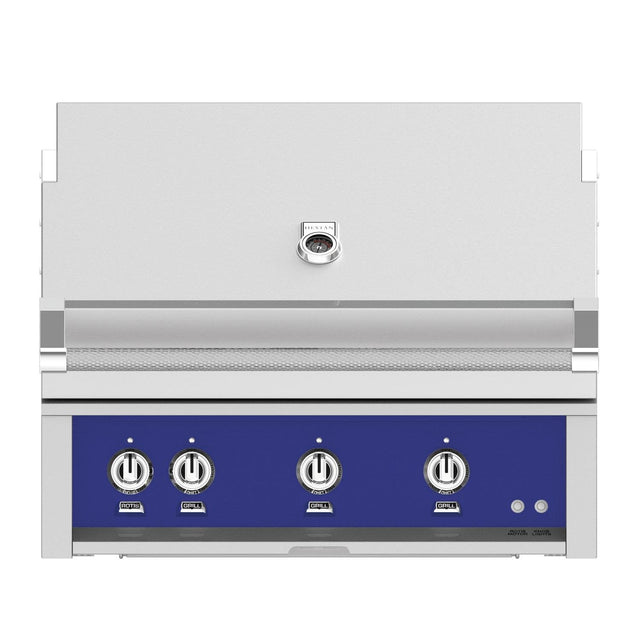 Hestan | 36” Gas Grill with Rotisserie on a Double Door Tower Cart