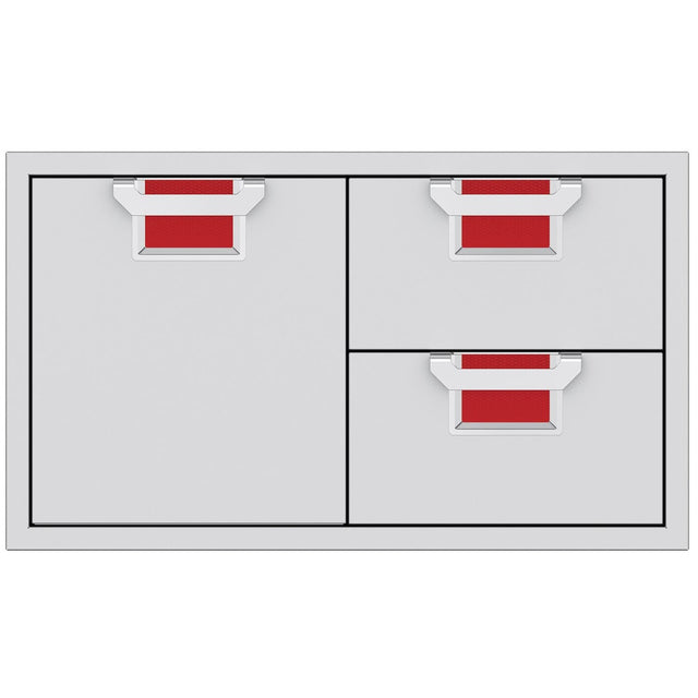 Aspire By Hestan 36-Inch Double Drawer And Single Storage Door Combo