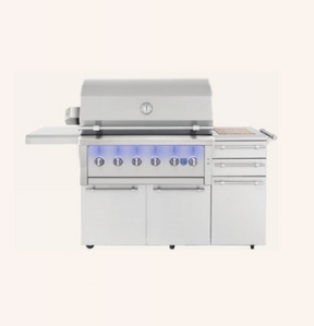 American Made Grills Ovation 42-Inch Freestanding Hybrid Grill with Cart