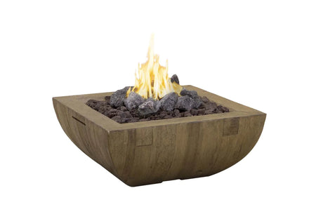American Fyre Designs Bordeaux Square - French Barrel Oak reclaimed wood finish
