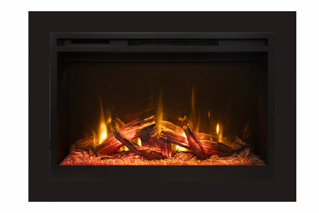 Amantii Fire & Ice RusticStone 36-Inch Built-In Electric Fireplace RS36