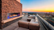 Majestic Lanai 72" Outdoor Linear Vent Free Gas Fireplace on Rooftop Patio