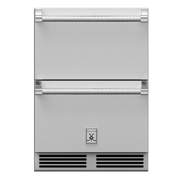 Hestan 24-Inch 5.2 Cu. Ft. Outdoor Rated Refrigerator and Freezer Drawer with Lock