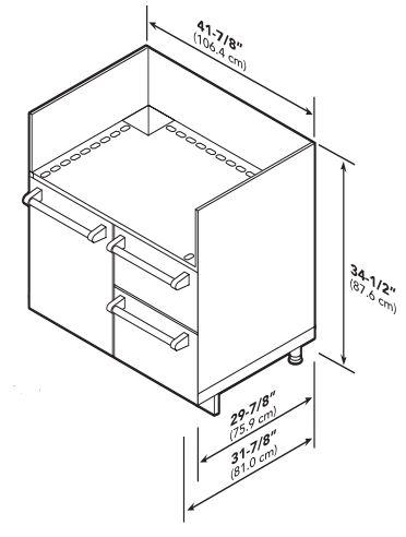 Viking | 42" Commercial-Style Stainless Steel Grill Base Cabinet