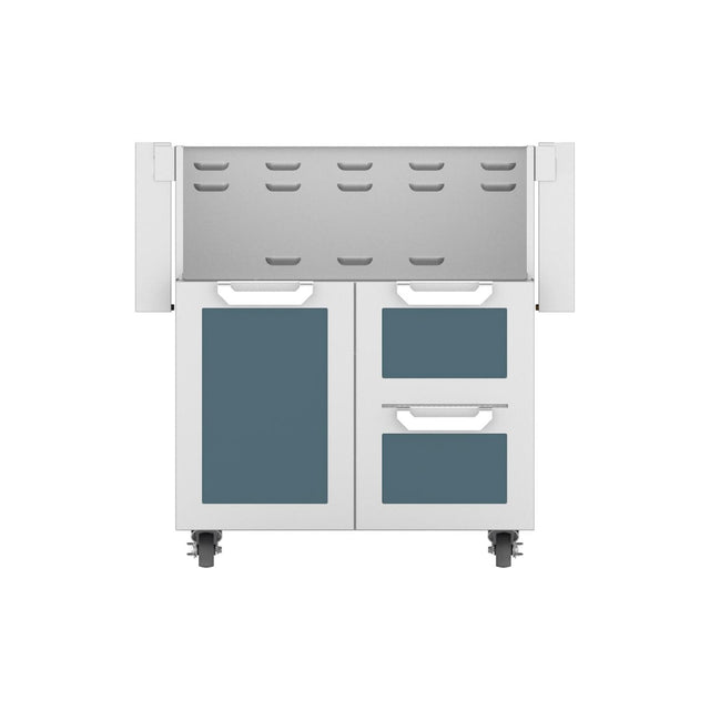 Hestan Double Drawer And Door Tower Cart For 30-Inch Gas Grill