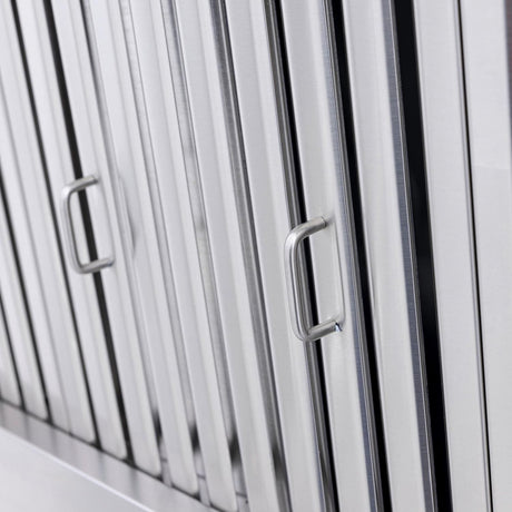 Blaze vent hood commercial-style stainless baffle filters with handles