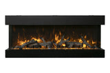 Amantii Tru-View XL Deep 60 with rustic log set